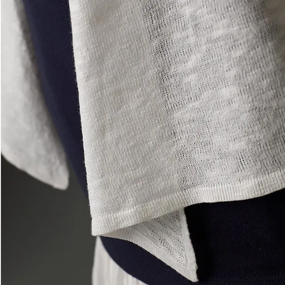 EILEEN FISHER XL Linen Cotton Slub Cropped Cardigan in Lemonade • Open Front