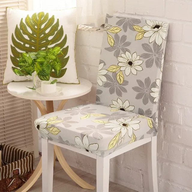 Elastic Printed Pattern Chair Cover - 24 Designs