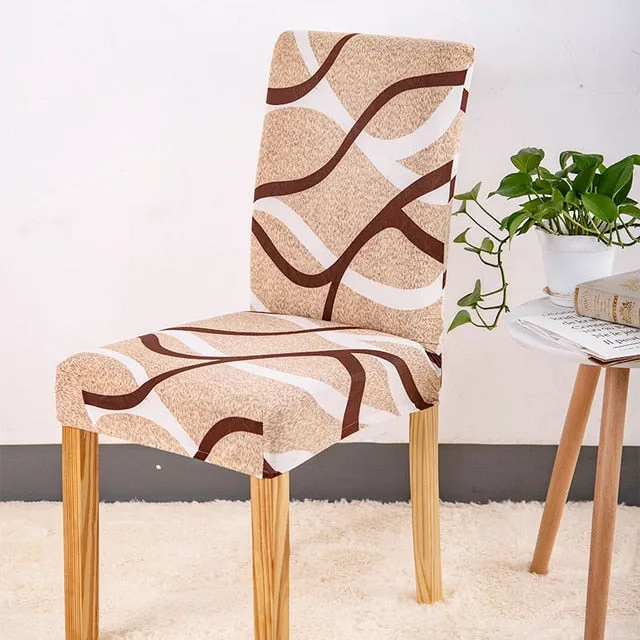Elastic Printed Pattern Chair Cover - 24 Designs