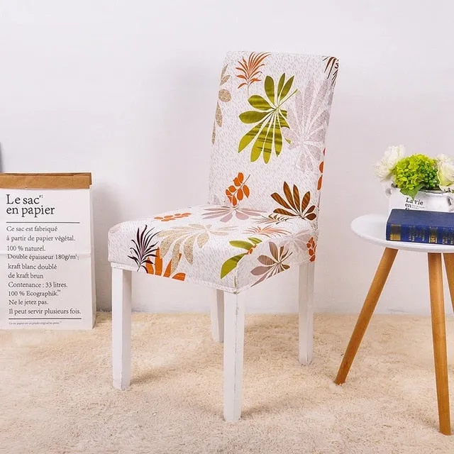 Elastic Printed Pattern Chair Cover - 24 Designs