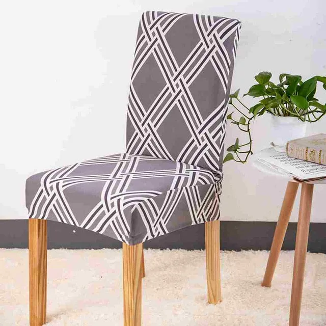 Elastic Printed Pattern Chair Cover - 24 Designs