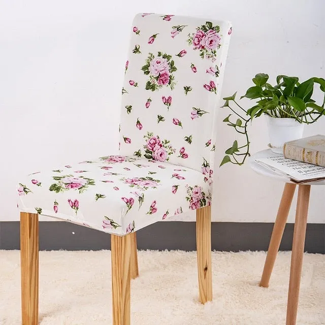 Elastic Printed Pattern Chair Cover - 24 Designs