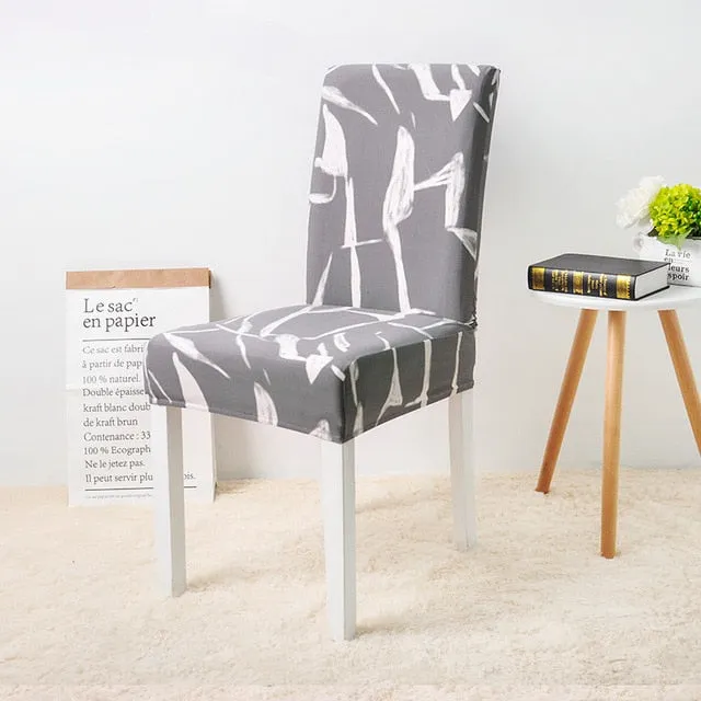 Elastic Printed Pattern Chair Cover - 24 Designs