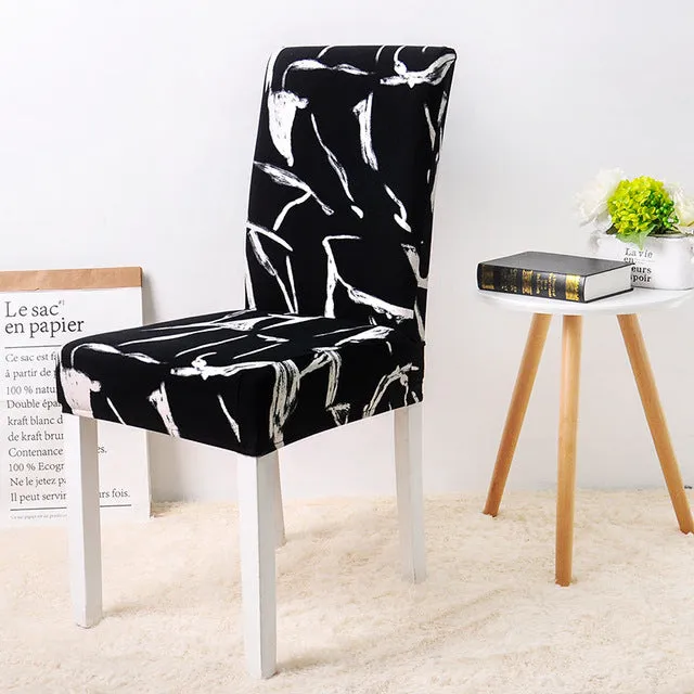 Elastic Printed Pattern Chair Cover - 24 Designs