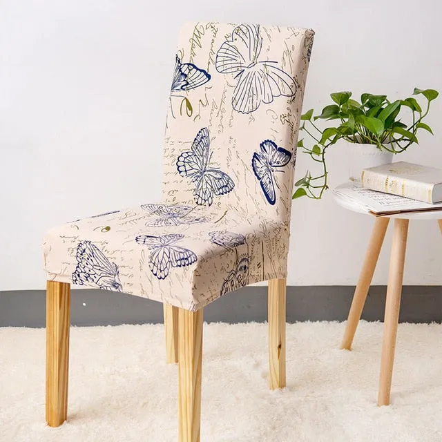 Elastic Printed Pattern Chair Cover - 24 Designs