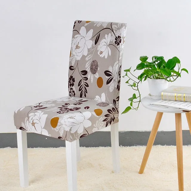 Elastic Printed Pattern Chair Cover - 24 Designs