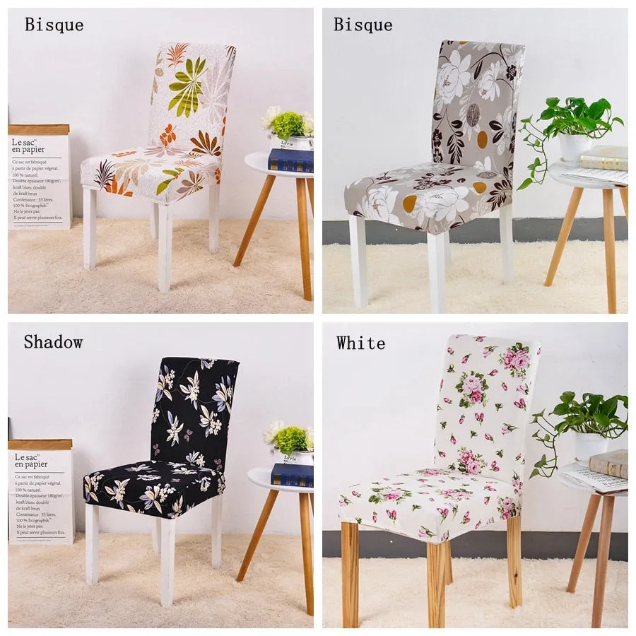 Elastic Printed Pattern Chair Cover - 24 Designs