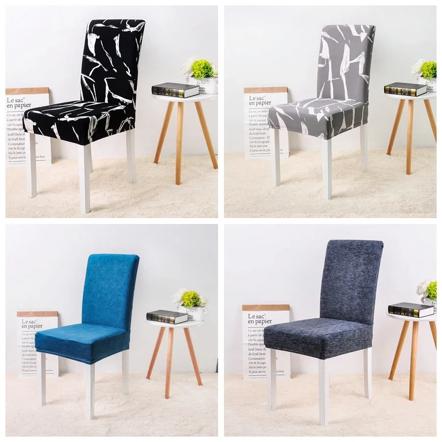 Elastic Printed Pattern Chair Cover - 24 Designs