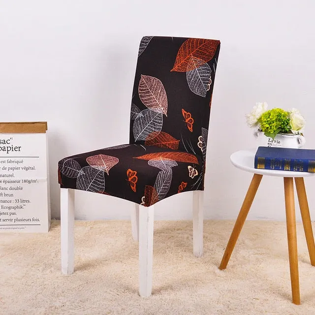 Elastic Printed Pattern Chair Cover - 24 Designs