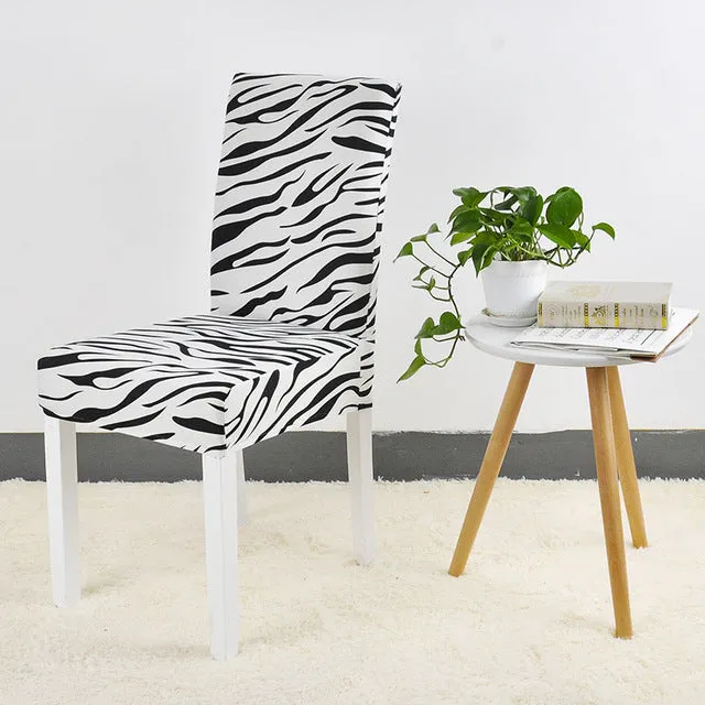 Elastic Printed Pattern Chair Cover - 24 Designs