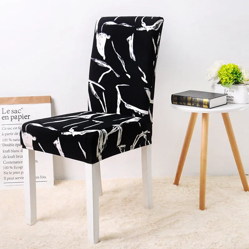 Elastic Printed Pattern Chair Cover - 24 Designs
