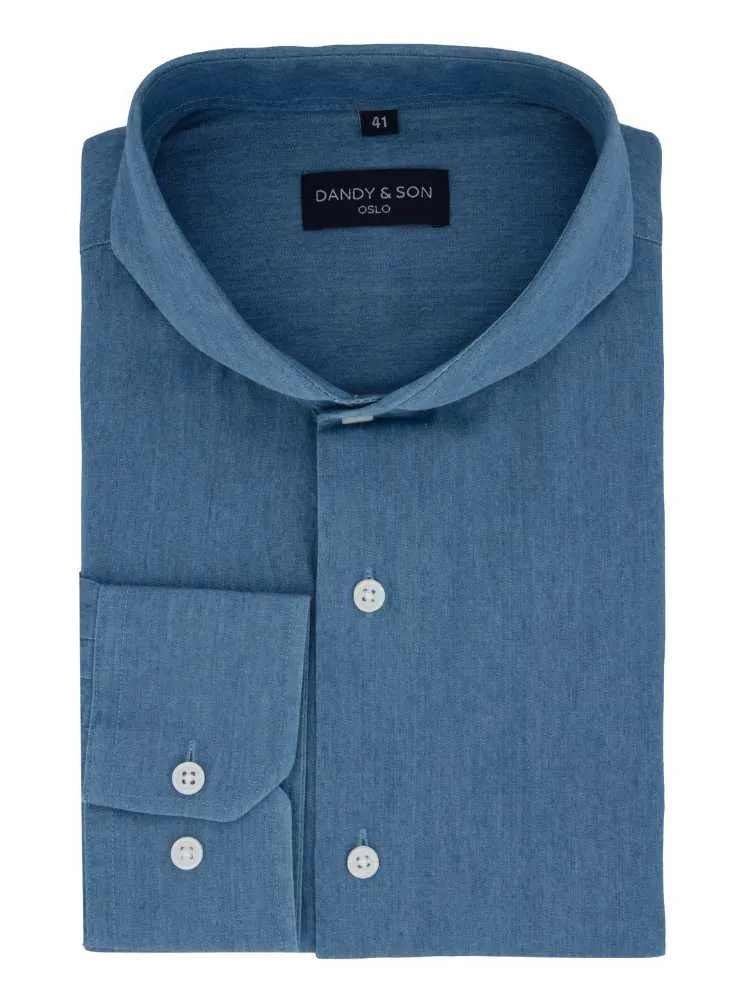 Extreme Cutaway Light Denim Shirt