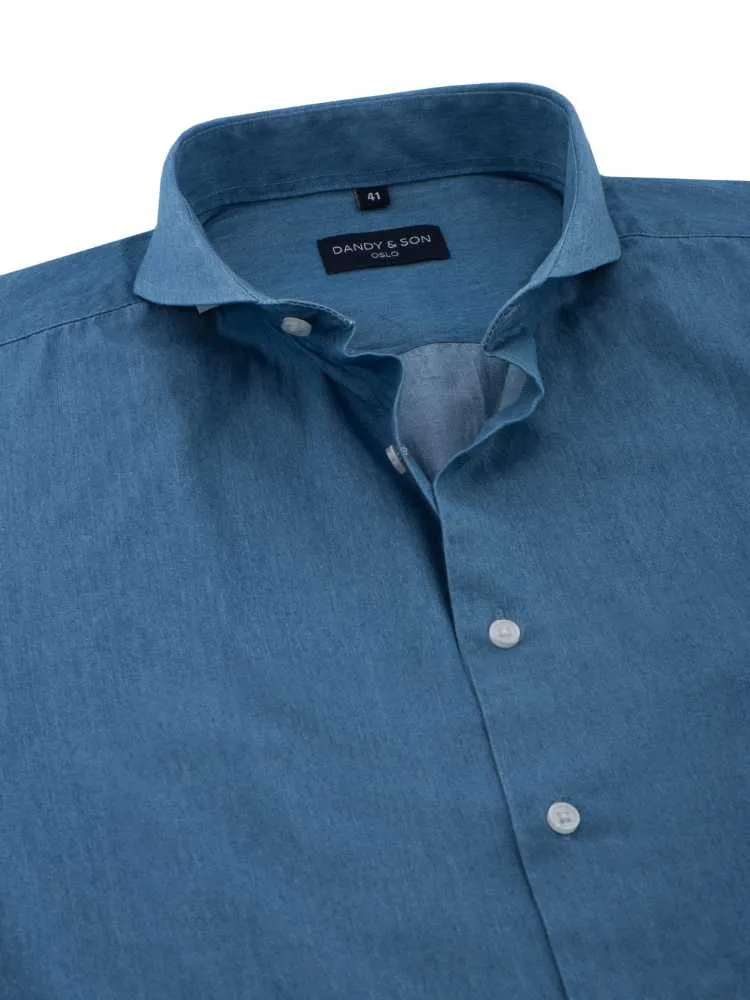 Extreme Cutaway Light Denim Shirt