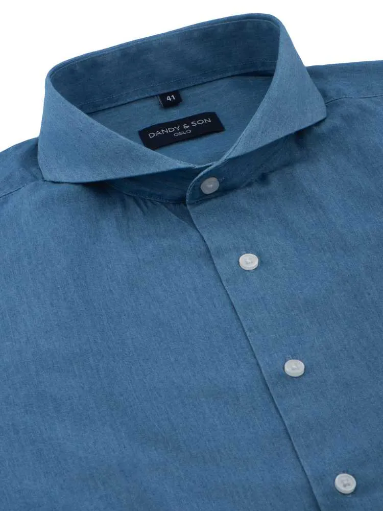 Extreme Cutaway Light Denim Shirt