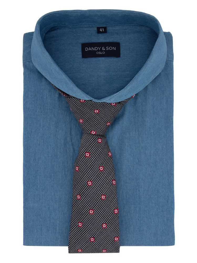 Extreme Cutaway Light Denim Shirt