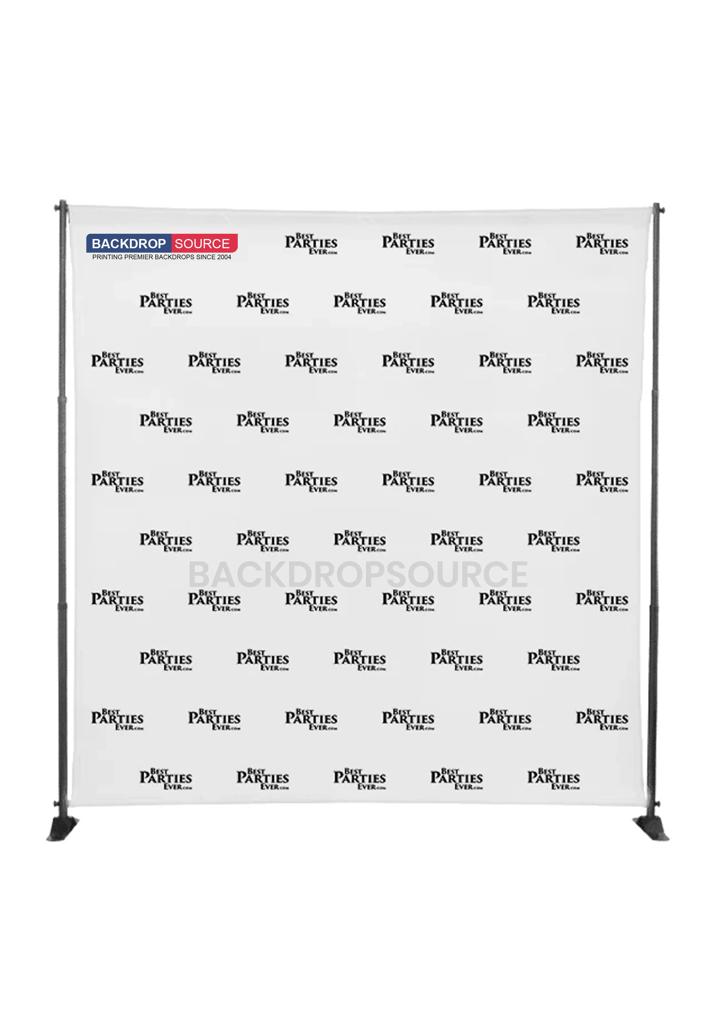 FABRIC BACKDROP MEDIA WALL WITH ADJUSTABLE STAND