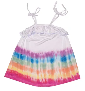 Fairwell Traveler Dress in Lilac Rainbow