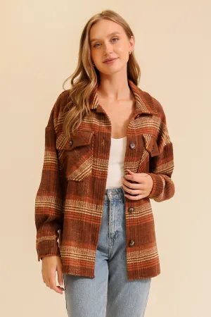 Fall Vibes Plaid Shacket