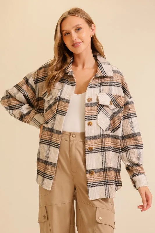 Fall Vibes Plaid Shacket