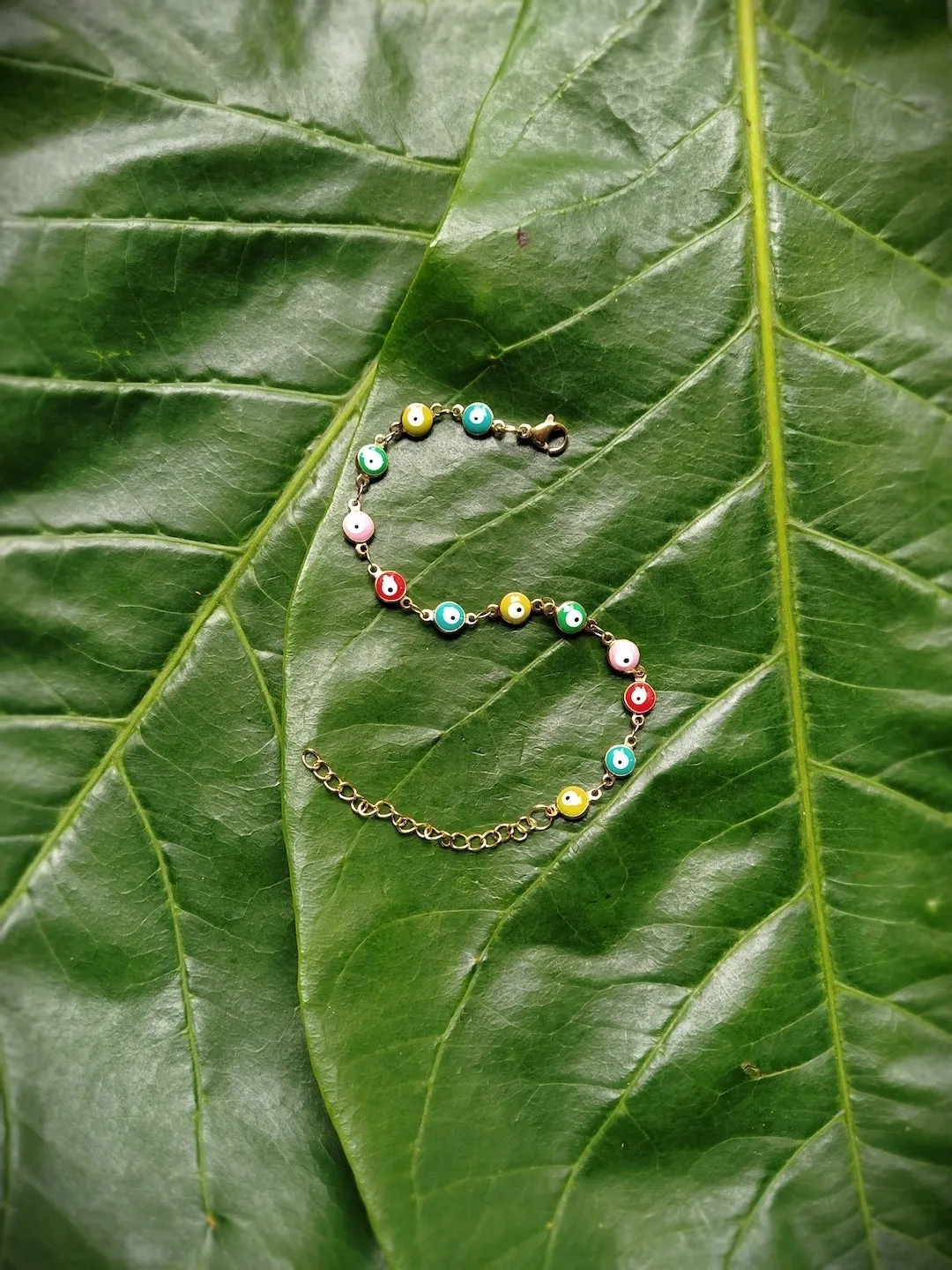 Fancy Evil Eye Designs Multicoloured Round Wrist Band Pendant Bracelet