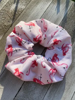 Flamingo Scrunchie hair tie gift