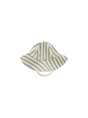 Floppy Swim Hat - Aqua Stripe