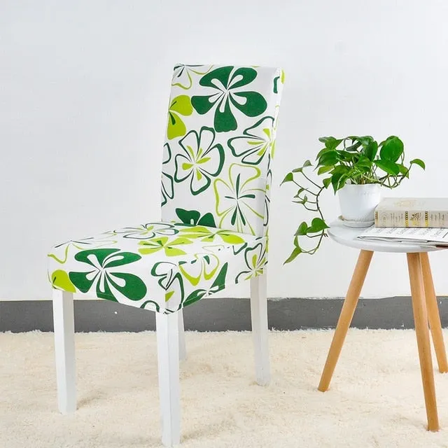 Floral Print Design Stretch Chair Cover For Party Banquet Wedding Restaurant - 24 Designs