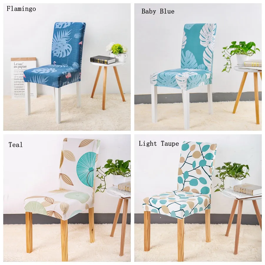 Floral Print Design Stretch Chair Cover For Party Banquet Wedding Restaurant - 24 Designs