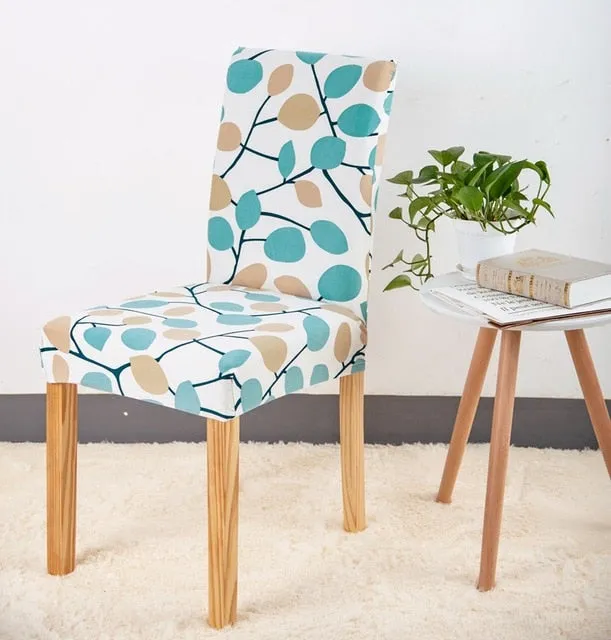 Floral Print Design Stretch Chair Cover For Party Banquet Wedding Restaurant - 24 Designs
