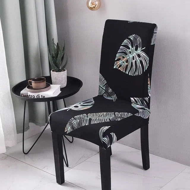 Floral Print Design Stretch Chair Cover For Party Banquet Wedding Restaurant - 24 Designs