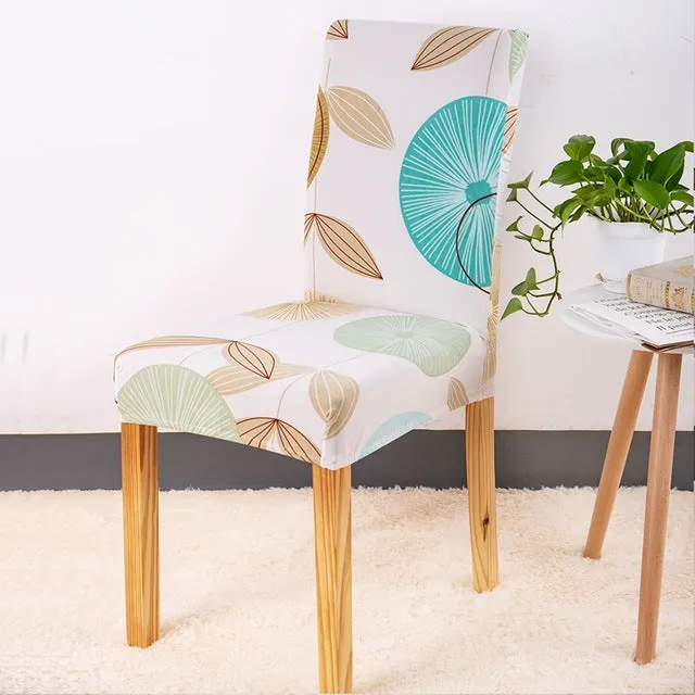 Floral Print Design Stretch Chair Cover For Party Banquet Wedding Restaurant - 24 Designs