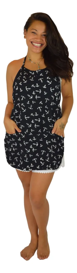Galley World - Galley World Apron - Anchor - Black