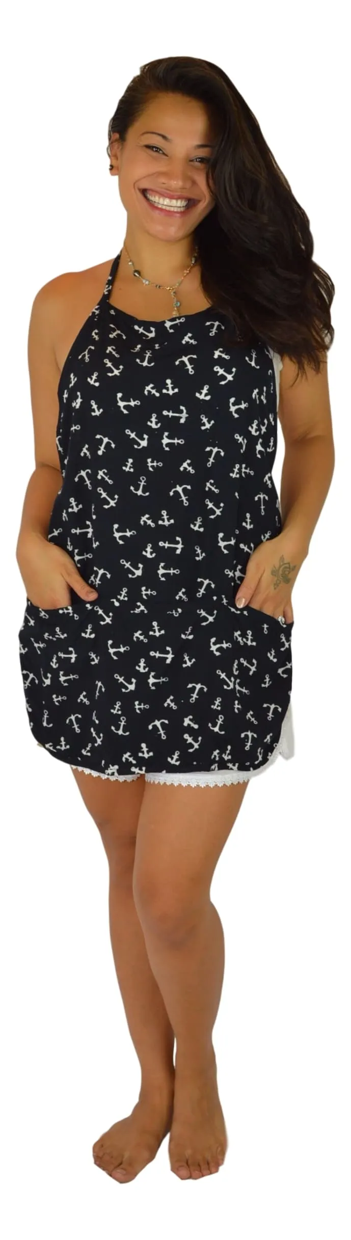 Galley World - Galley World Apron - Anchor - Black