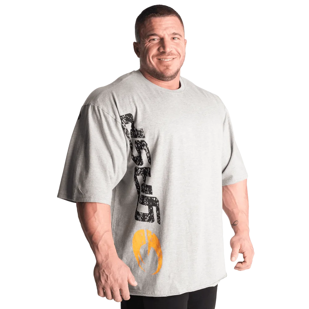 GASP Iron Tee - Greymelange/Black