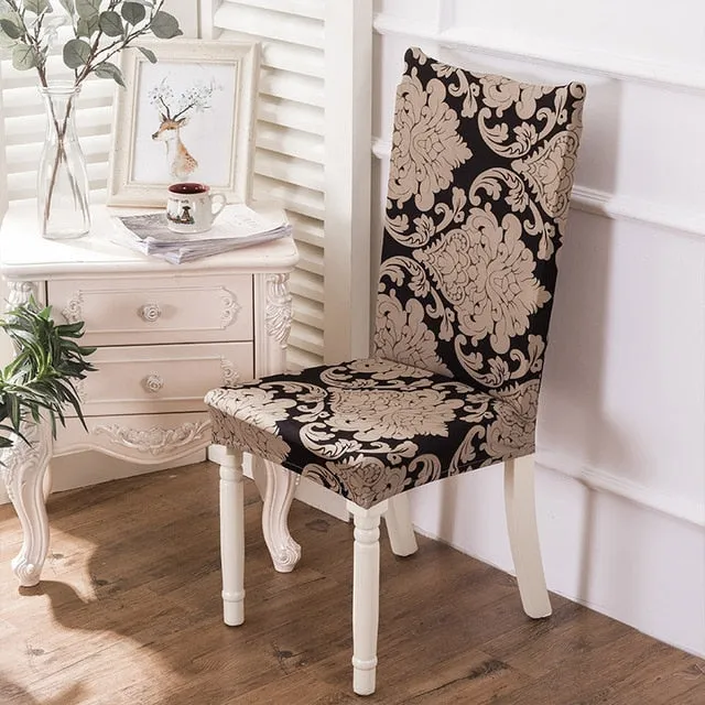 Geometric Colorful Print Chair Cover - 24 Designs
