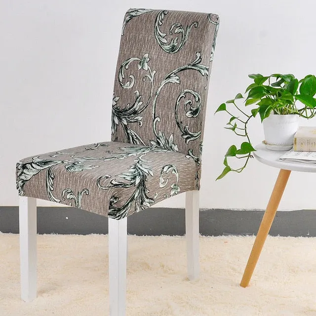 Geometric Colorful Print Chair Cover - 24 Designs