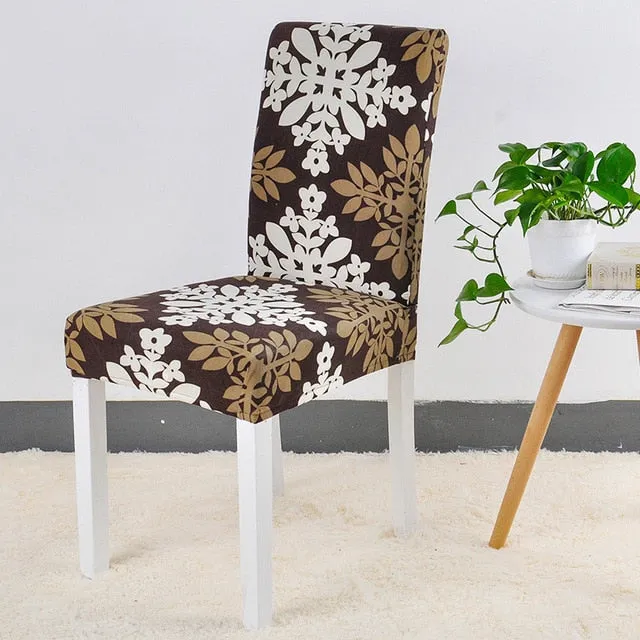 Geometric Colorful Print Chair Cover - 24 Designs
