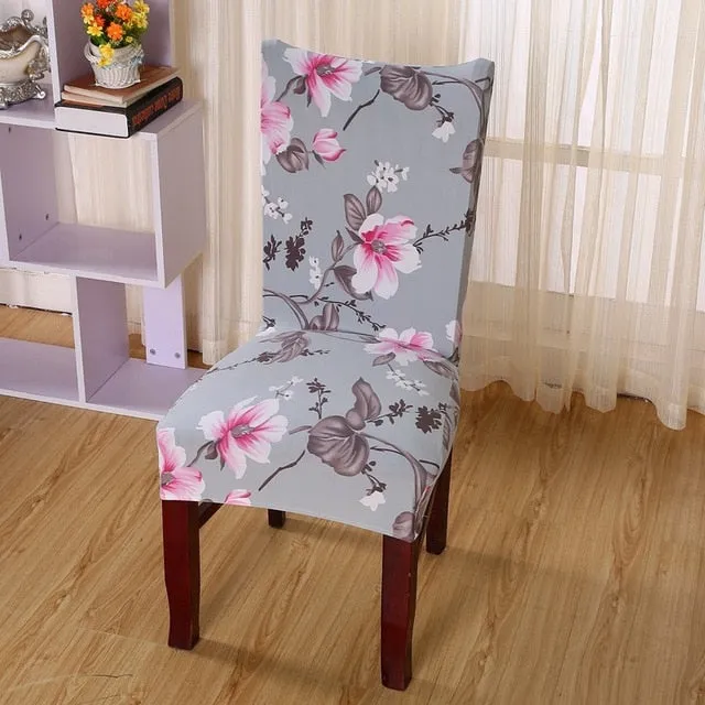 Geometric Colorful Print Chair Cover - 24 Designs