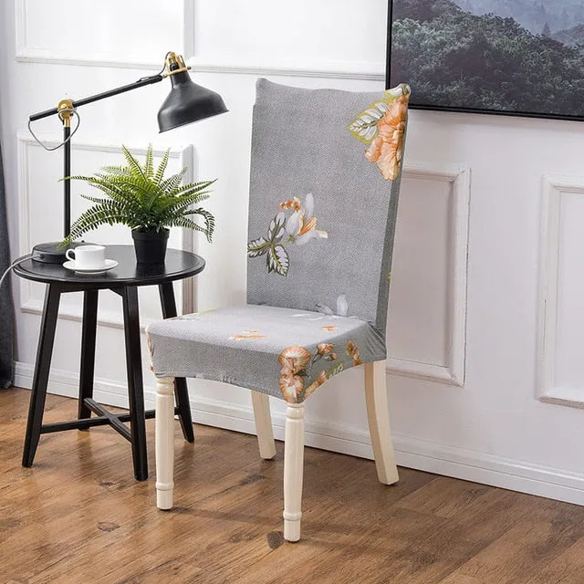 Geometric Colorful Print Chair Cover - 24 Designs
