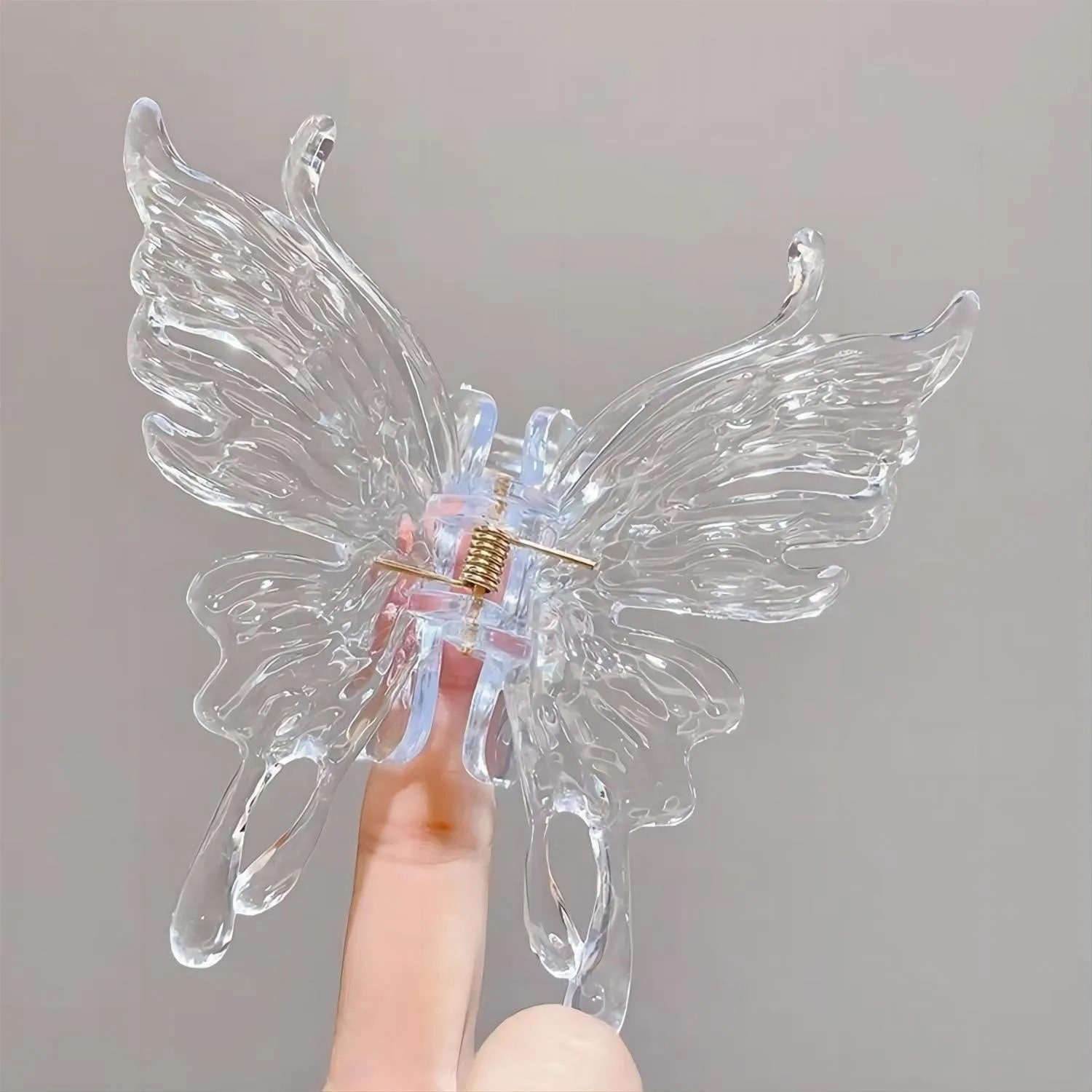Geometric Crystal Hollow Butterfly Chignon Claw Clip Hair Clip