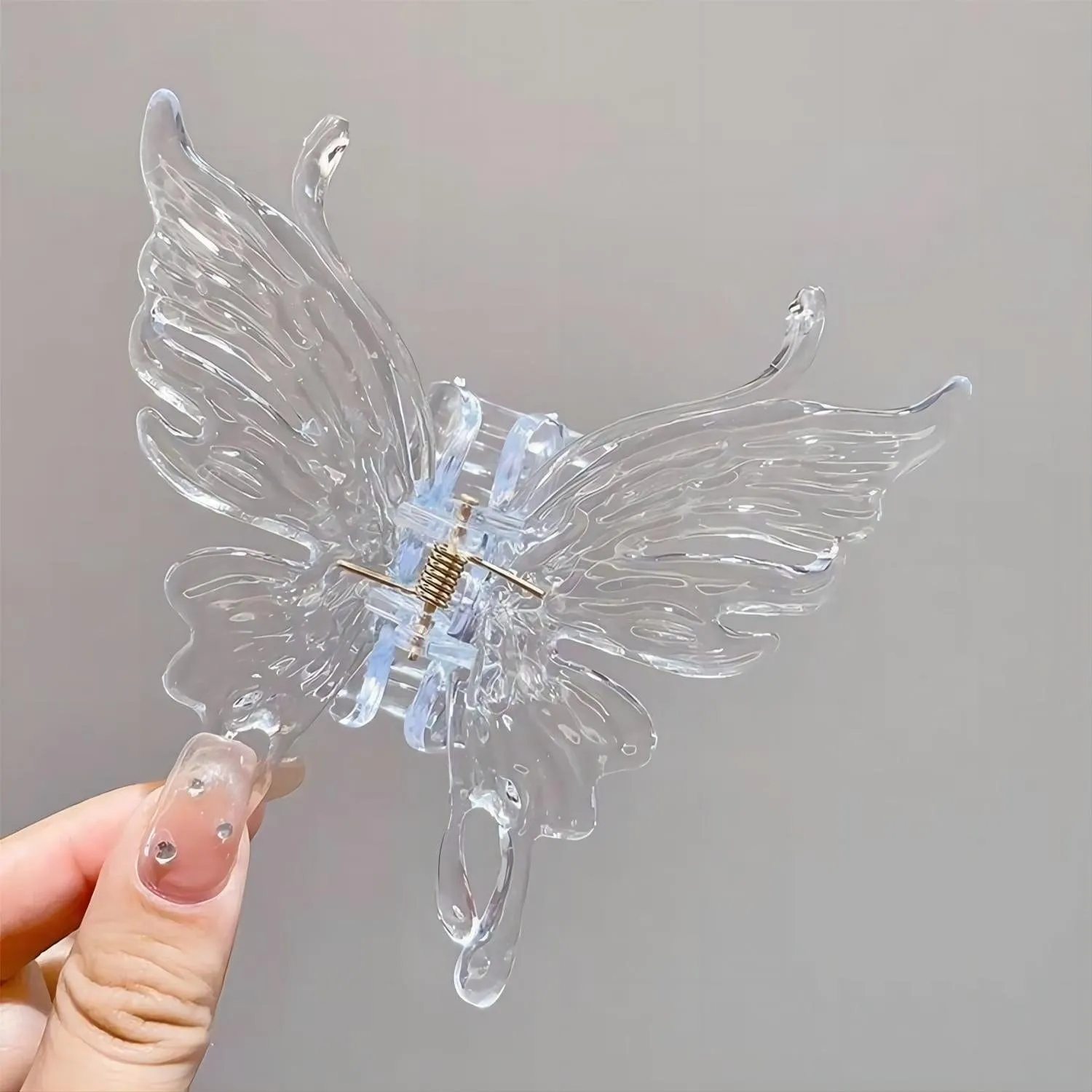 Geometric Crystal Hollow Butterfly Chignon Claw Clip Hair Clip