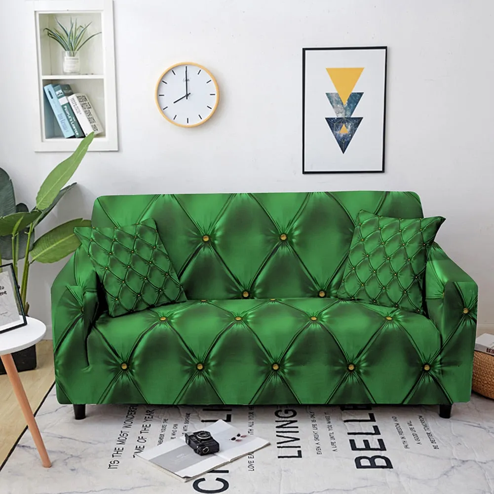 Geometric Elastic Stretch Crystal Print Sofa Cover