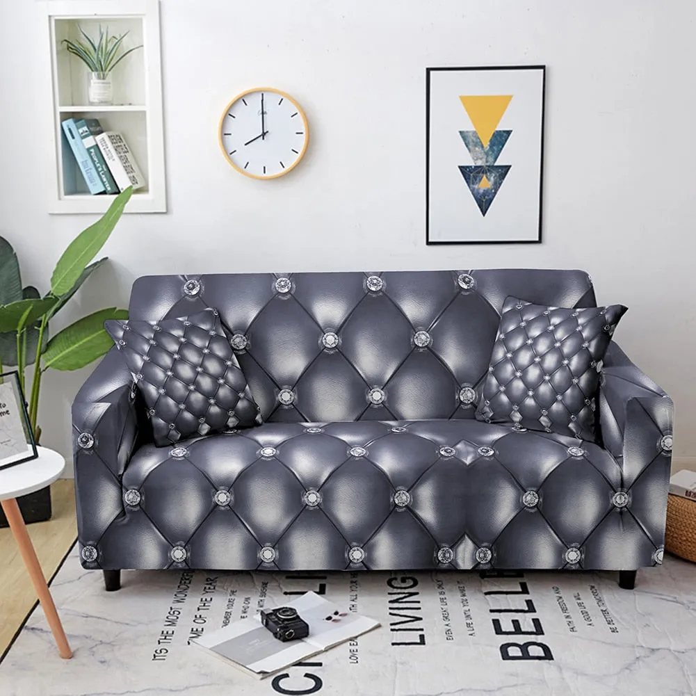 Geometric Elastic Stretch Crystal Print Sofa Cover