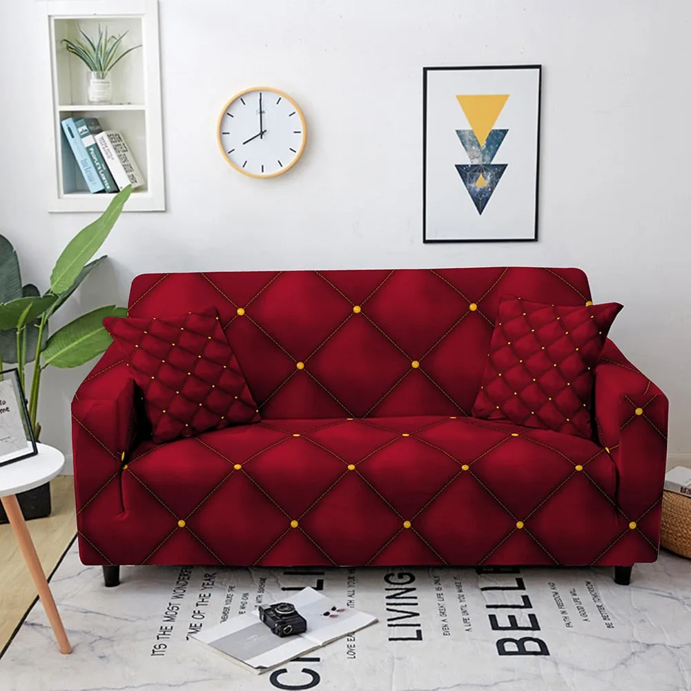 Geometric Elastic Stretch Crystal Print Sofa Cover