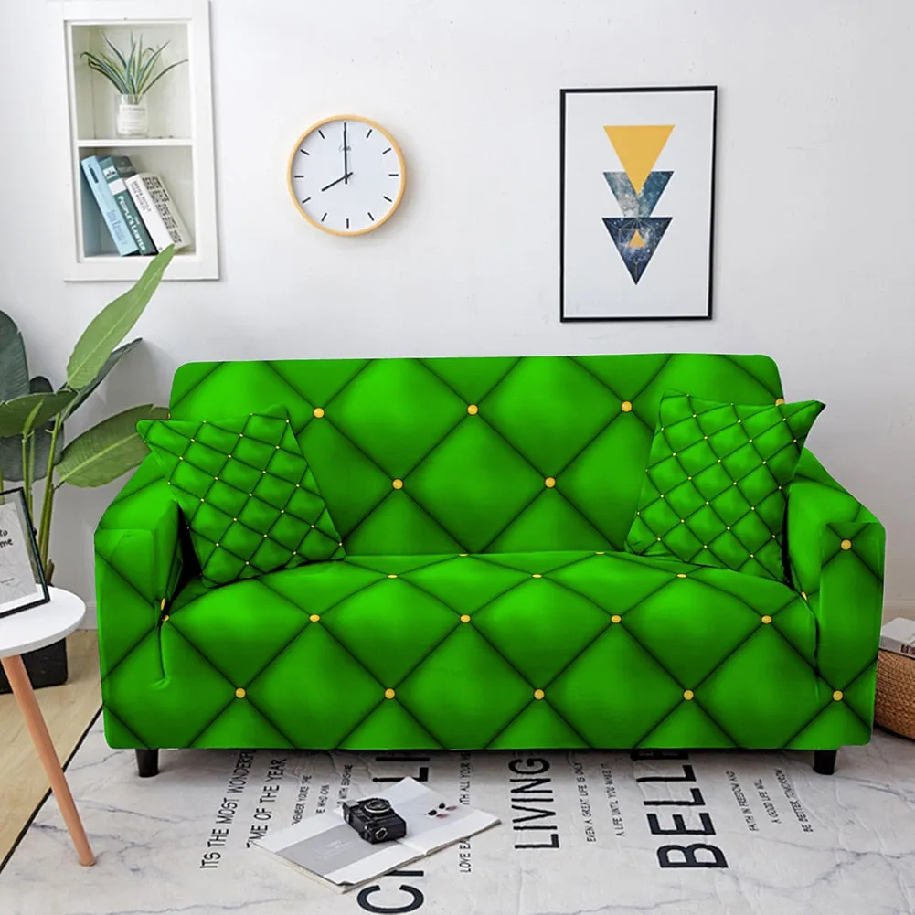 Geometric Elastic Stretch Crystal Print Sofa Cover