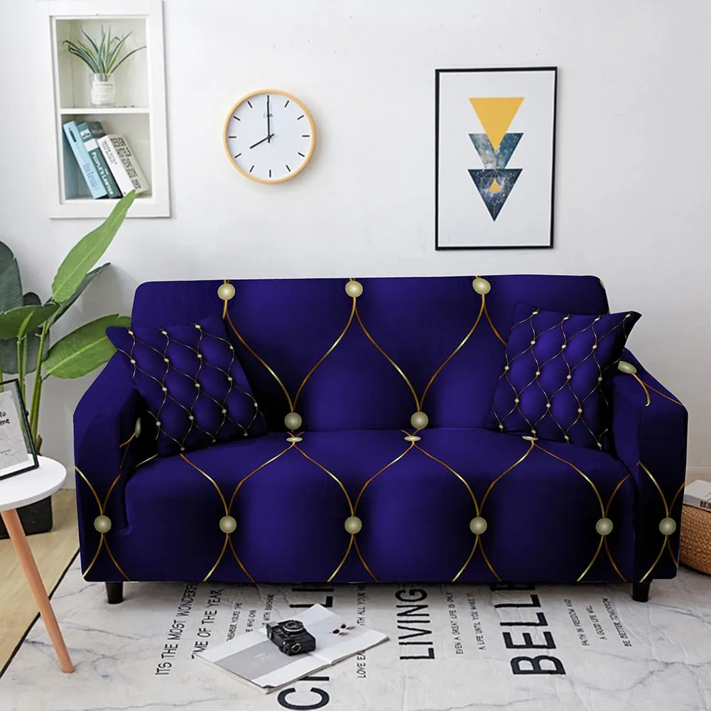 Geometric Elastic Stretch Crystal Print Sofa Cover