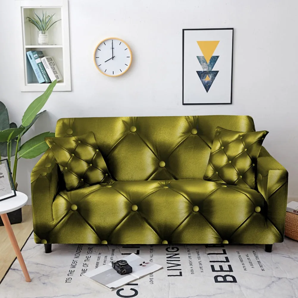 Geometric Elastic Stretch Crystal Print Sofa Cover