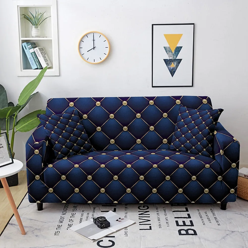 Geometric Elastic Stretch Crystal Print Sofa Cover