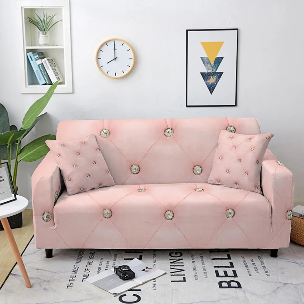 Geometric Elastic Stretch Crystal Print Sofa Cover