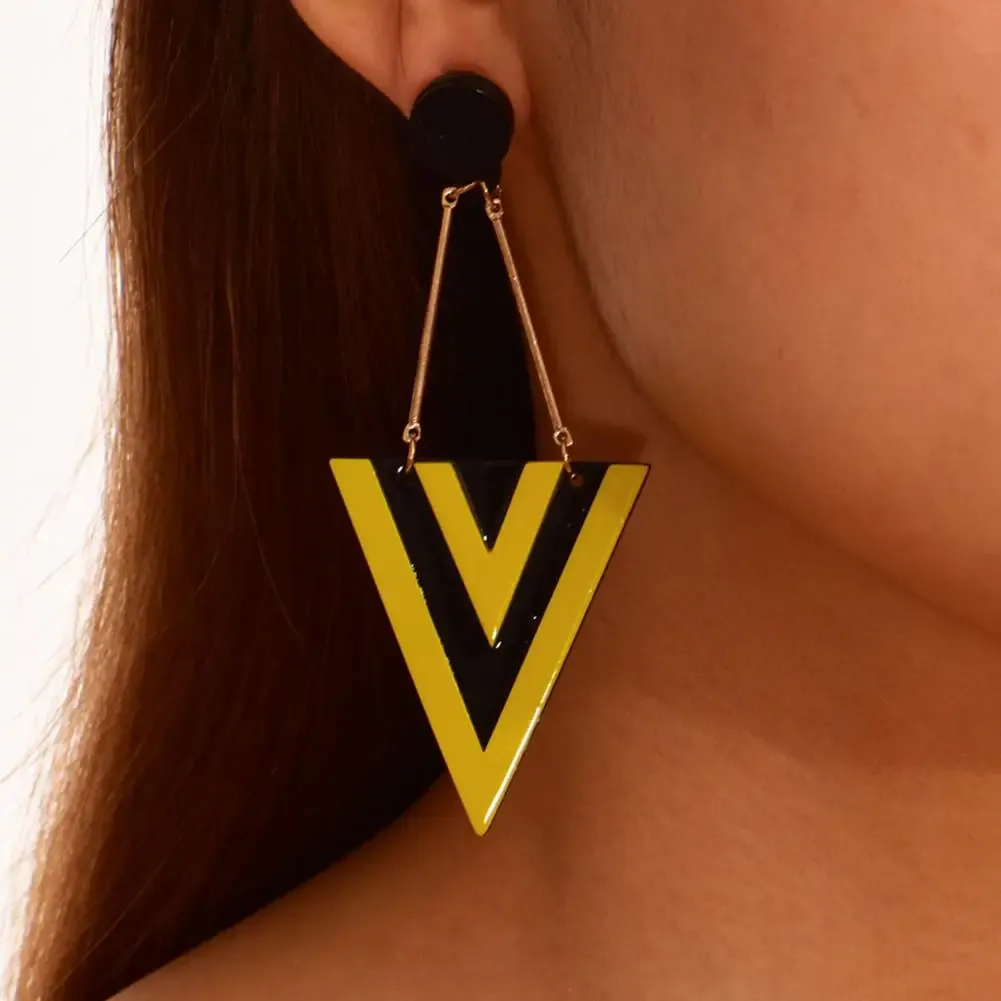 GeoTriangle Acrylic Dangle Earrings